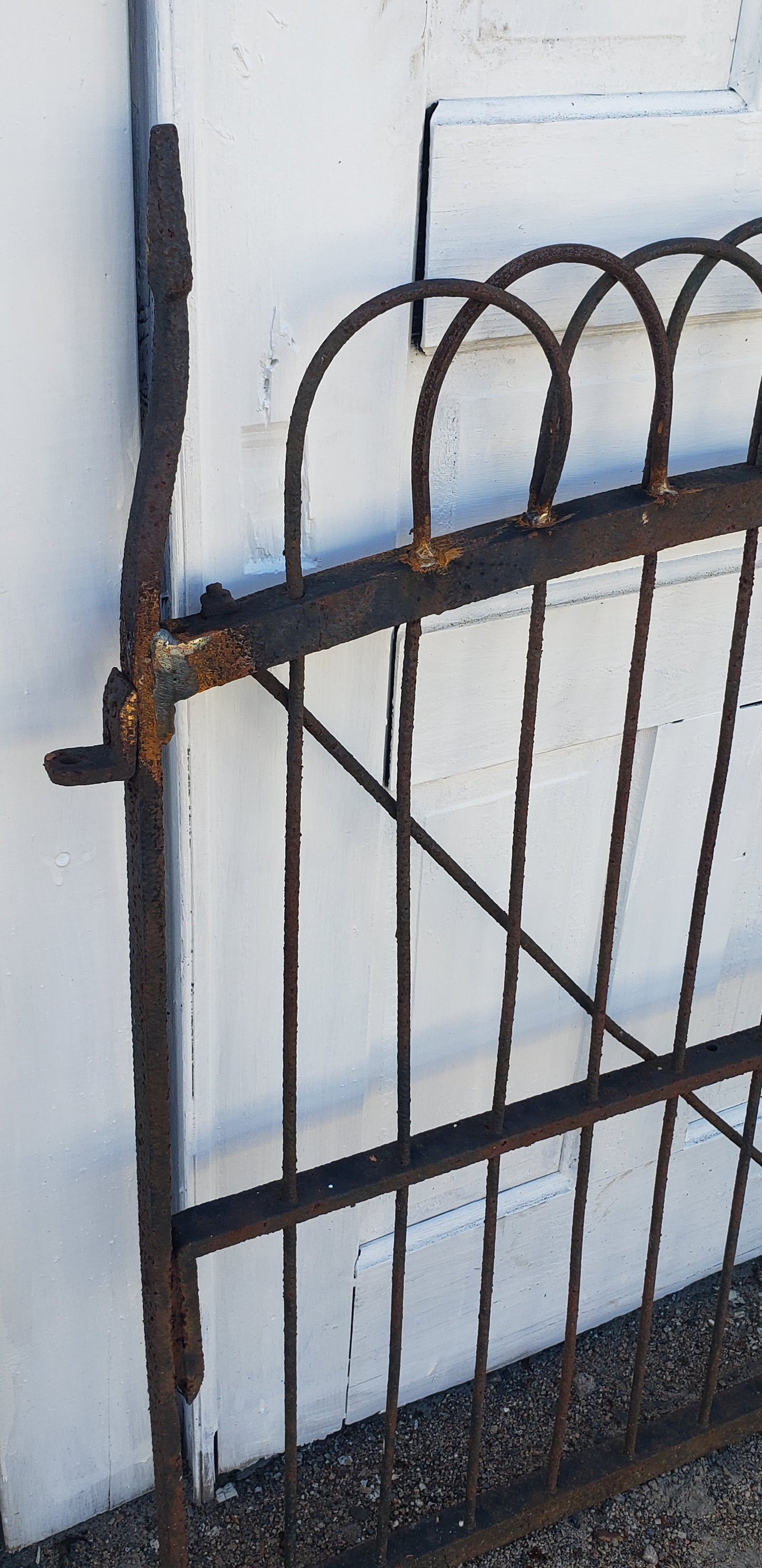 Wrought Iron Gate 34" W x 42 1/2" T GS00106 includes keeper and mounting bracket