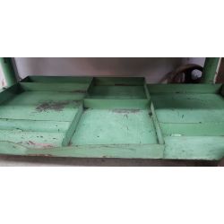 Large Vintage 3 Level Industrial Compartment Bin Cart #Greencart