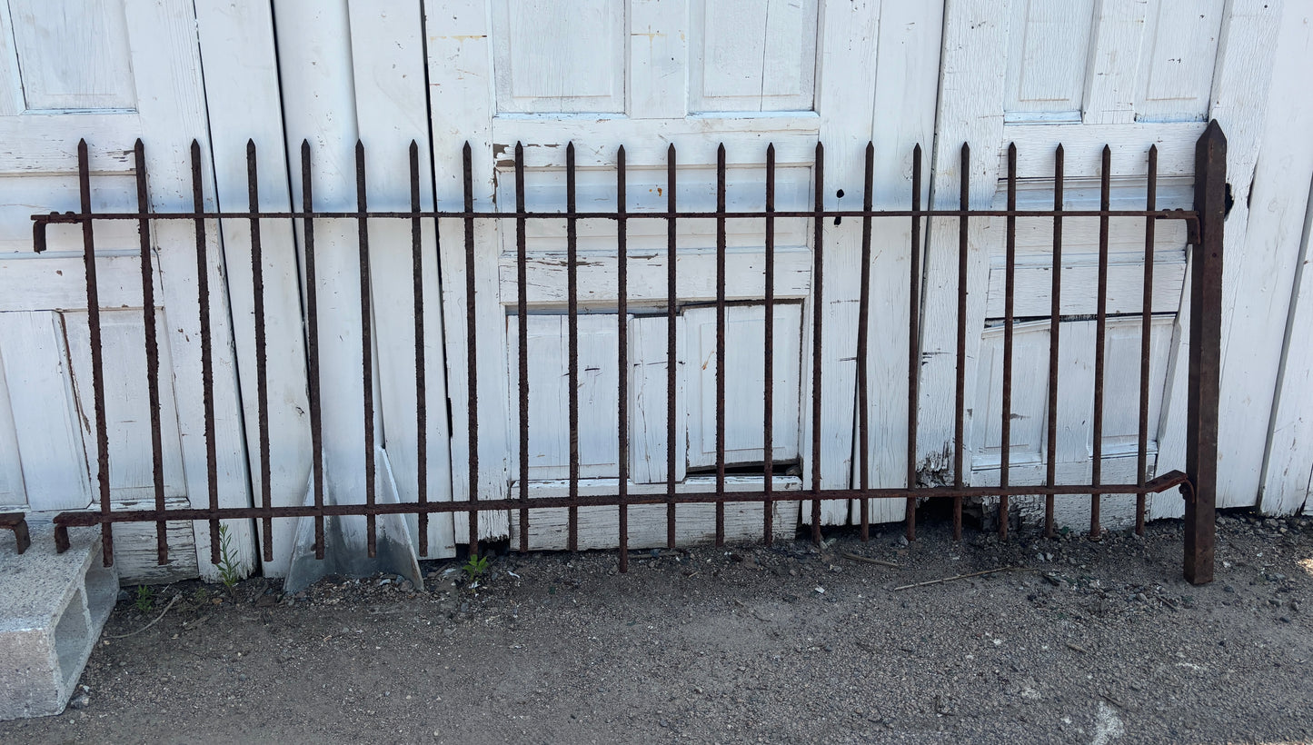 16 Feet of Wrought Iron Picket Fencing GA21248