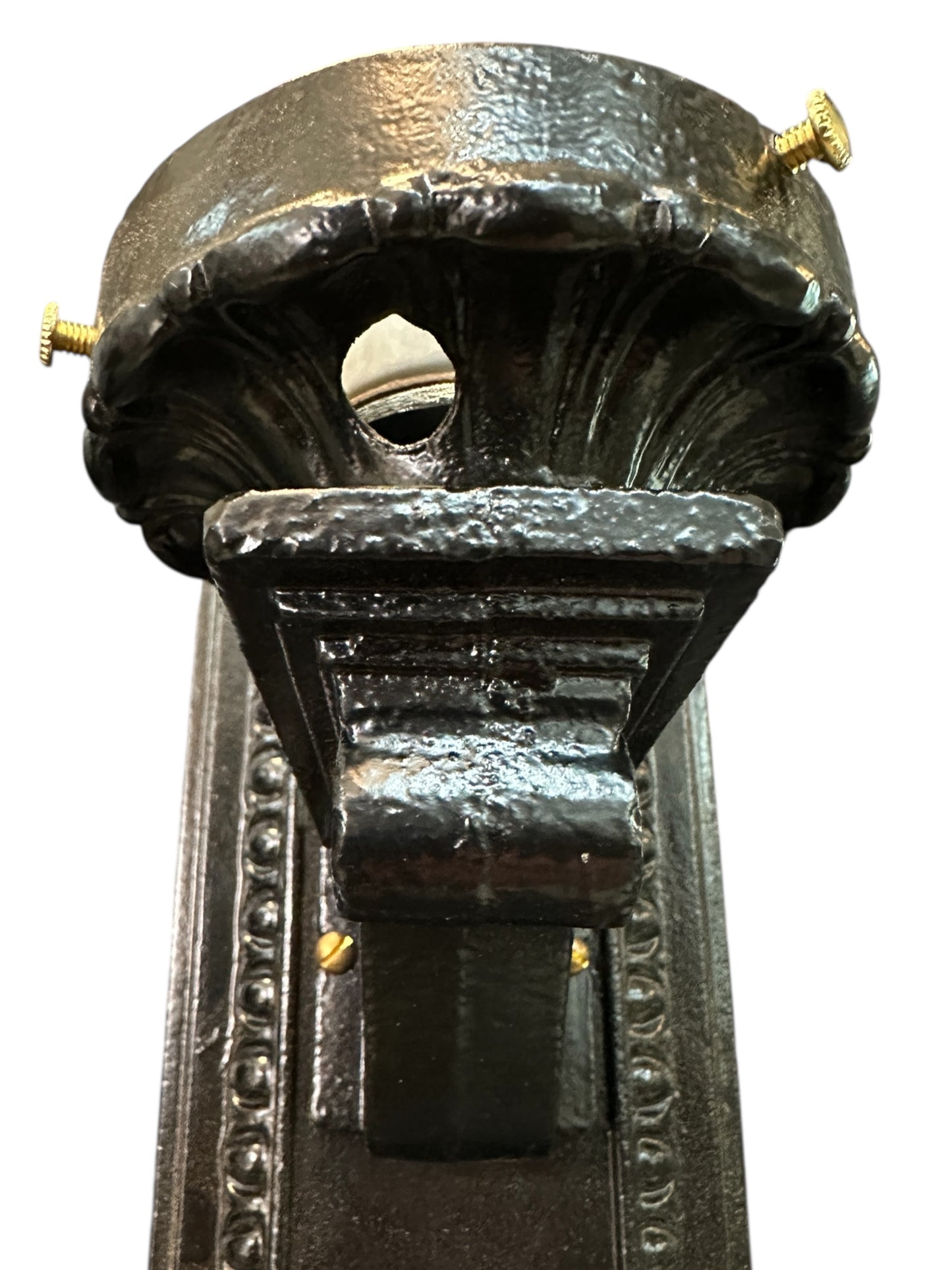 Restored Antique Cast Iron Wall Sconce Pair GA20685