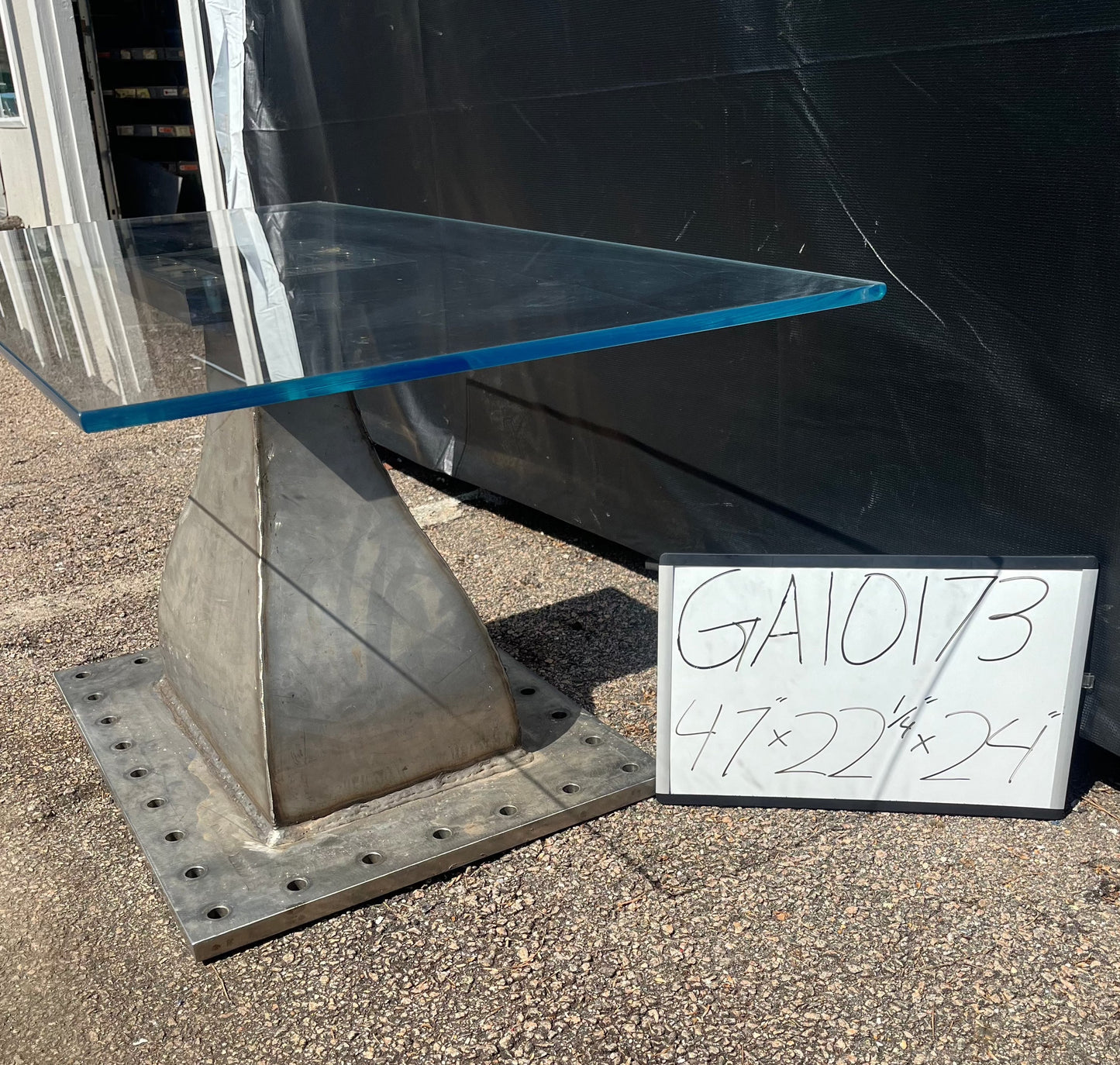 Glass Top Aerospace Coffee Table GA10173