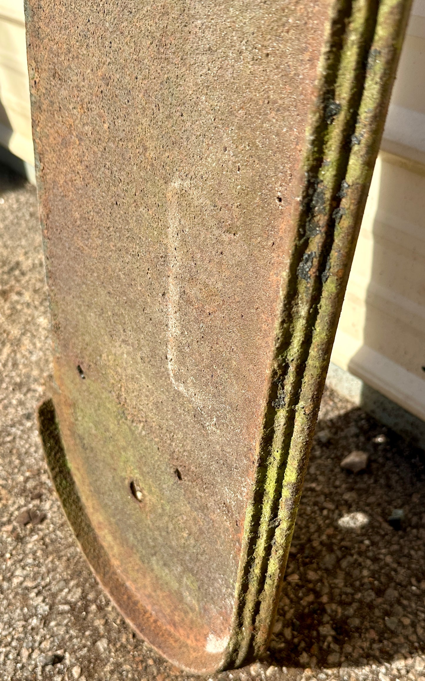 Single, Curved 5+ Ft Long Cast Iron Stair Tread GA20837