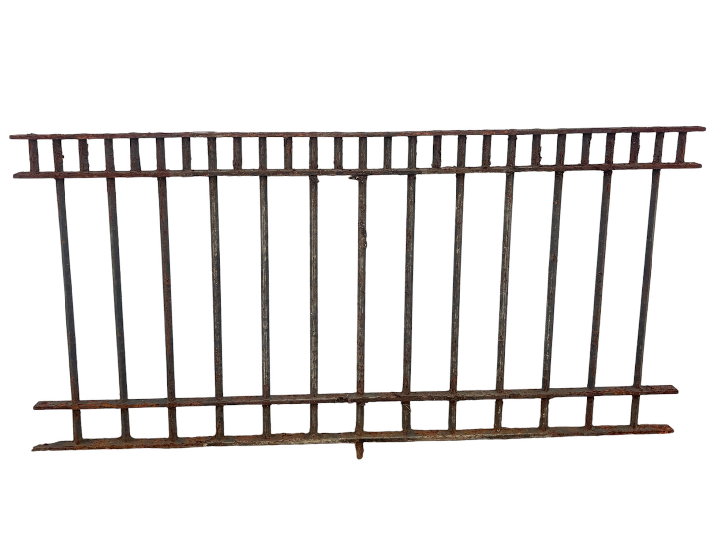 126ft Mid-Century Brutalist Modern Style Iron Fencing GA21067
