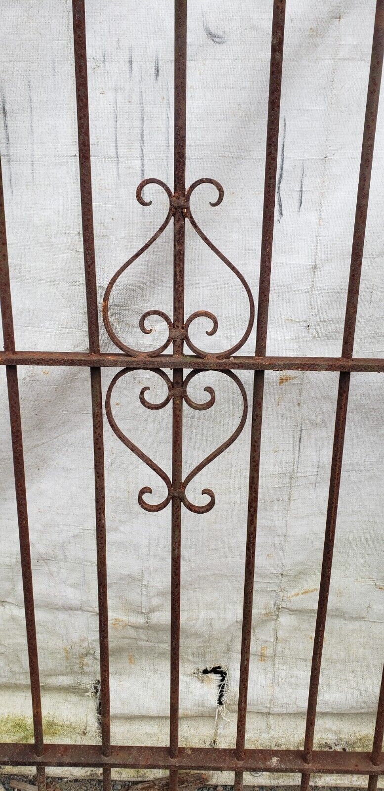 Pair of Wrought Iron Gate Panels 70" W x 58" T GA9533