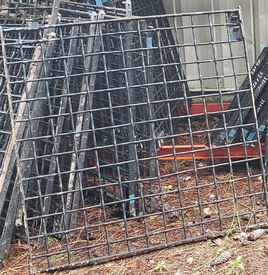Salvaged Iron Window Grates from a State Institution in Allentown PA 40" x 44"