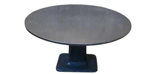 Round Black Granite Table With Cast Iron Machine Base GAM0417A