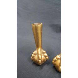 4 Cast Iron Furniture Leg Caps In Claw Foot Design #GA150