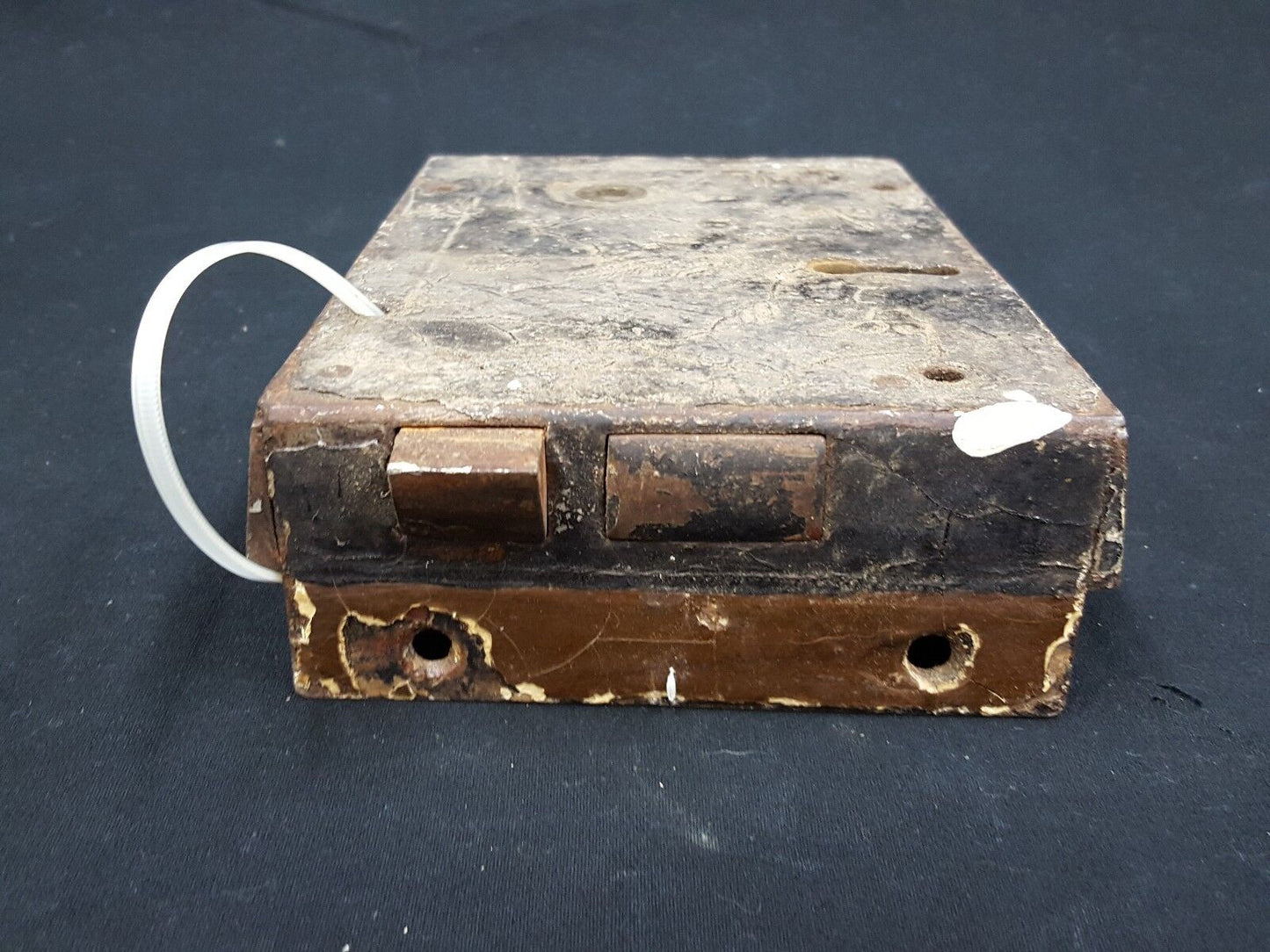 Authentic Early 1800s Metal Lock Set with Key