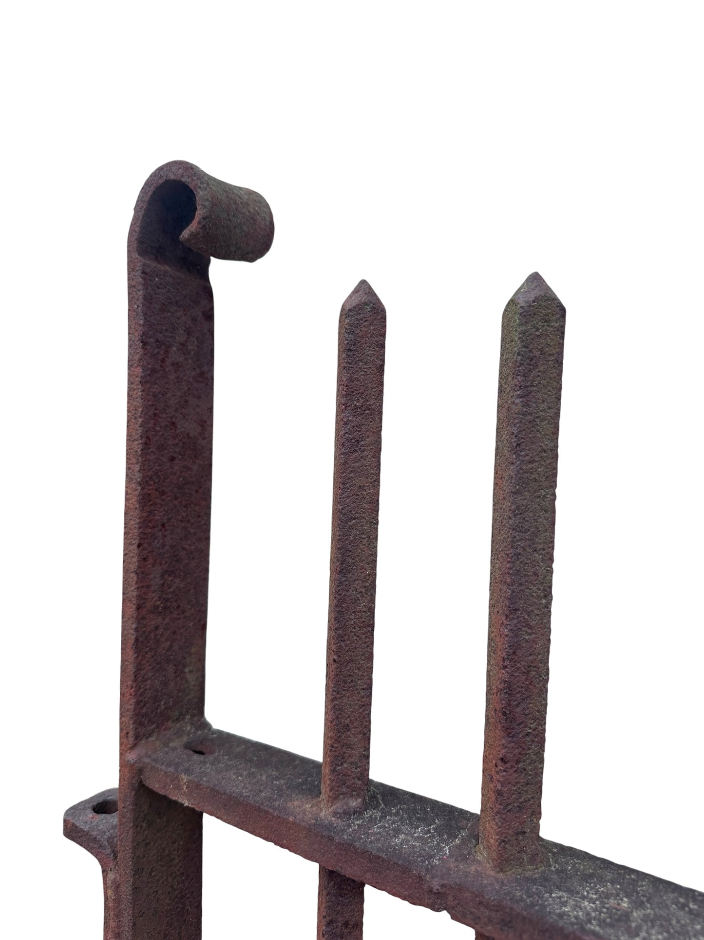 Antique Wrought Iron Entrance Gate w/ Latch - 43" W x 68" T - GA21044