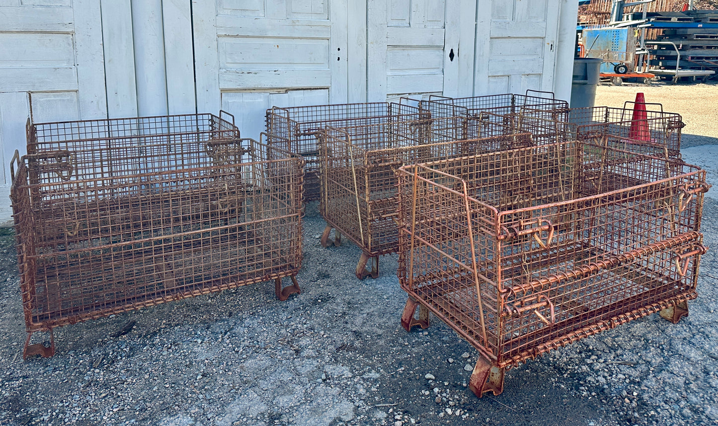 Industrial Steel Wire Bins - 10 Available - GA20901