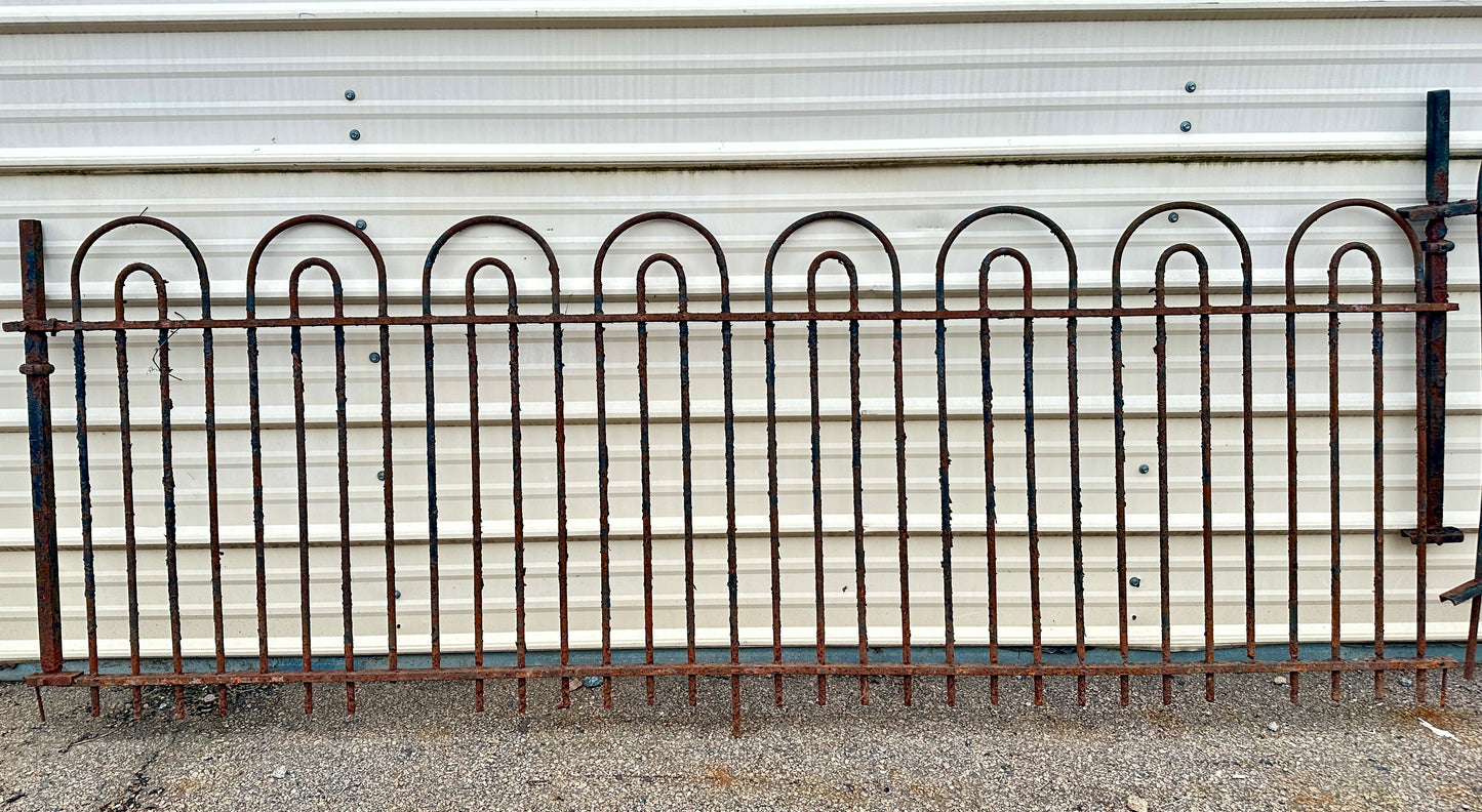 62 Linear Feet of Antique Iron Hairpin Fencing GA20441