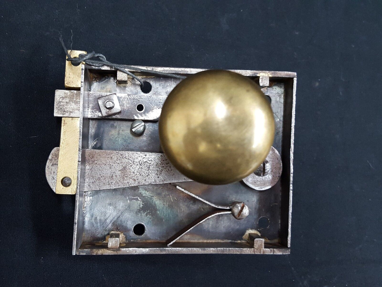 Antique Cast Iron and Brass Metal Lock