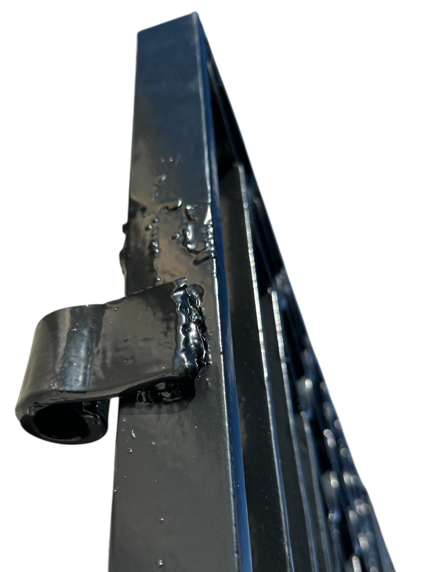 Restored & Powder-Coated Antique Art Deco Wrought Iron Gate Pair / Doors GA20818