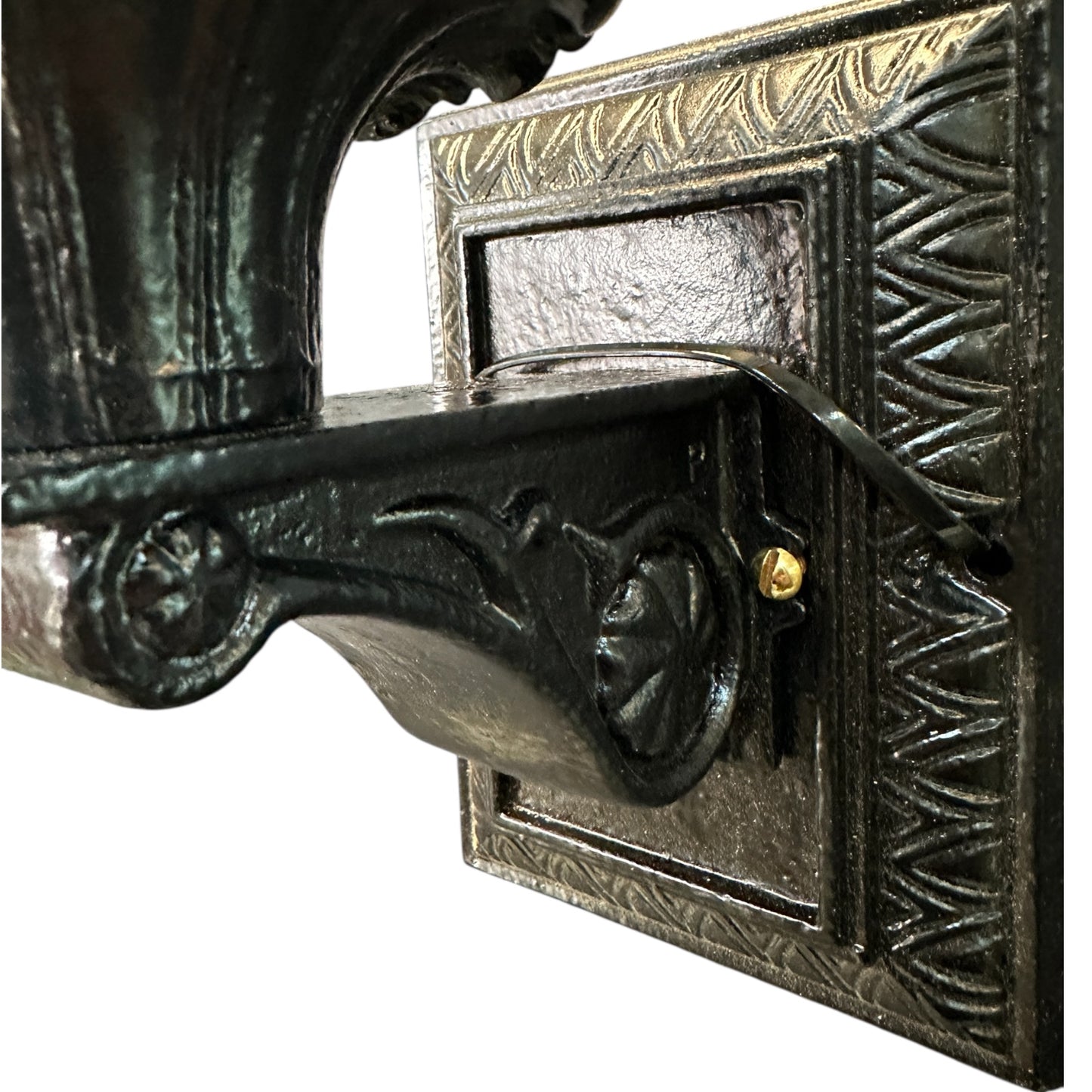 Restored Antique Cast Iron Wall Sconce GA20689