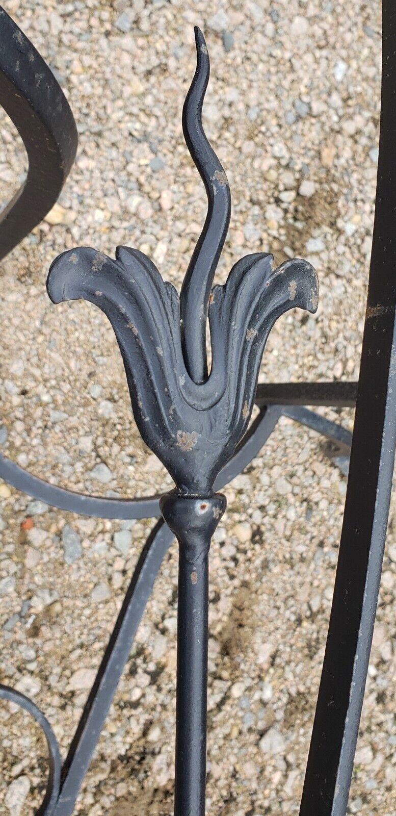 Ornate Hand Wrought Iron John Salterini Table 72" Long x 30" Wide GA9773