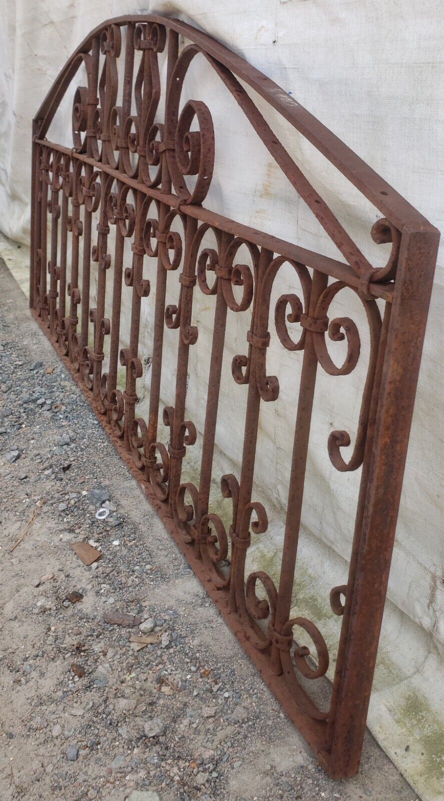 Unique Arched Iron Gate Panel 72" Wide by 30 3/4" Tall GA9464