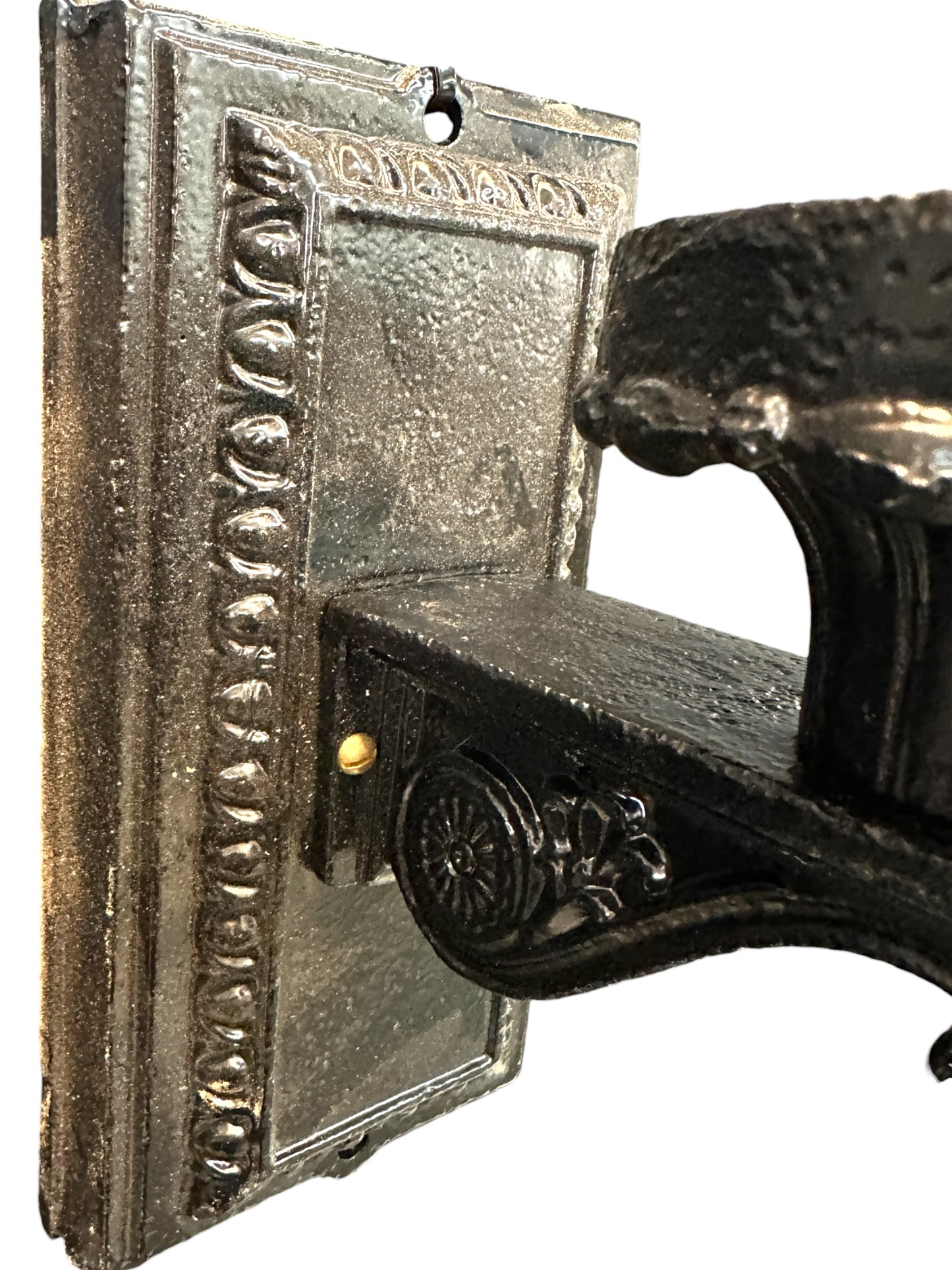 Restored Antique Cast Iron Wall Sconce Pair GA20683