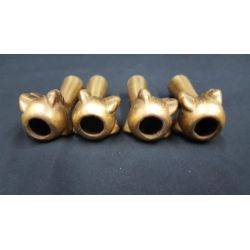 4 Cast Iron Furniture Leg Caps In Claw Foot Design #GA150