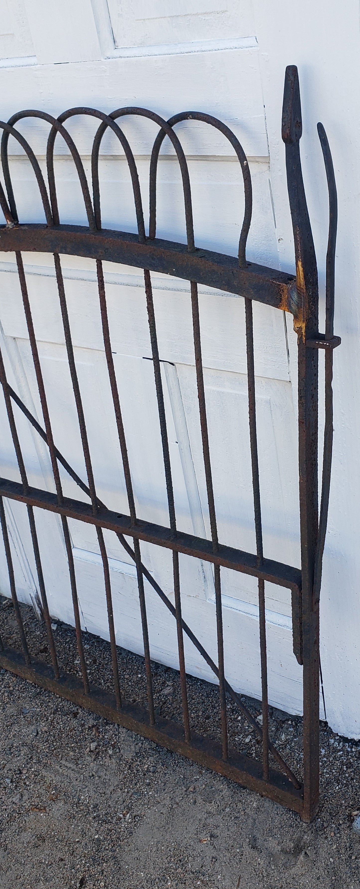 Wrought Iron Gate 34" W x 42 1/2" T GS00106 includes keeper and mounting bracket