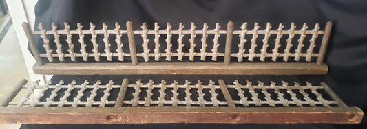 Ornate Cast Iron Miniature or Dollhouse Fence Panels 43" x 8 1/2" GS00184
