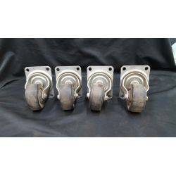 Set of 4 Resin & Steel Large Casters #GA4270