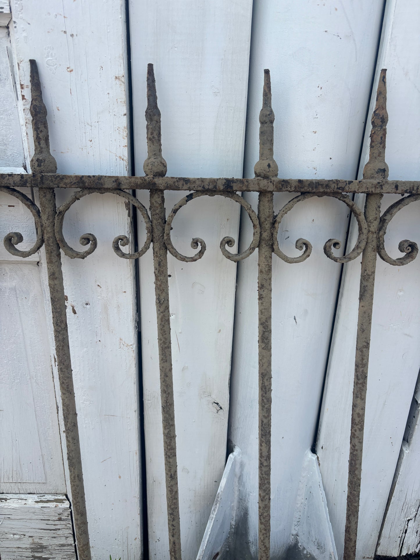 Antique Wrought Iron Fence Panel GA21199