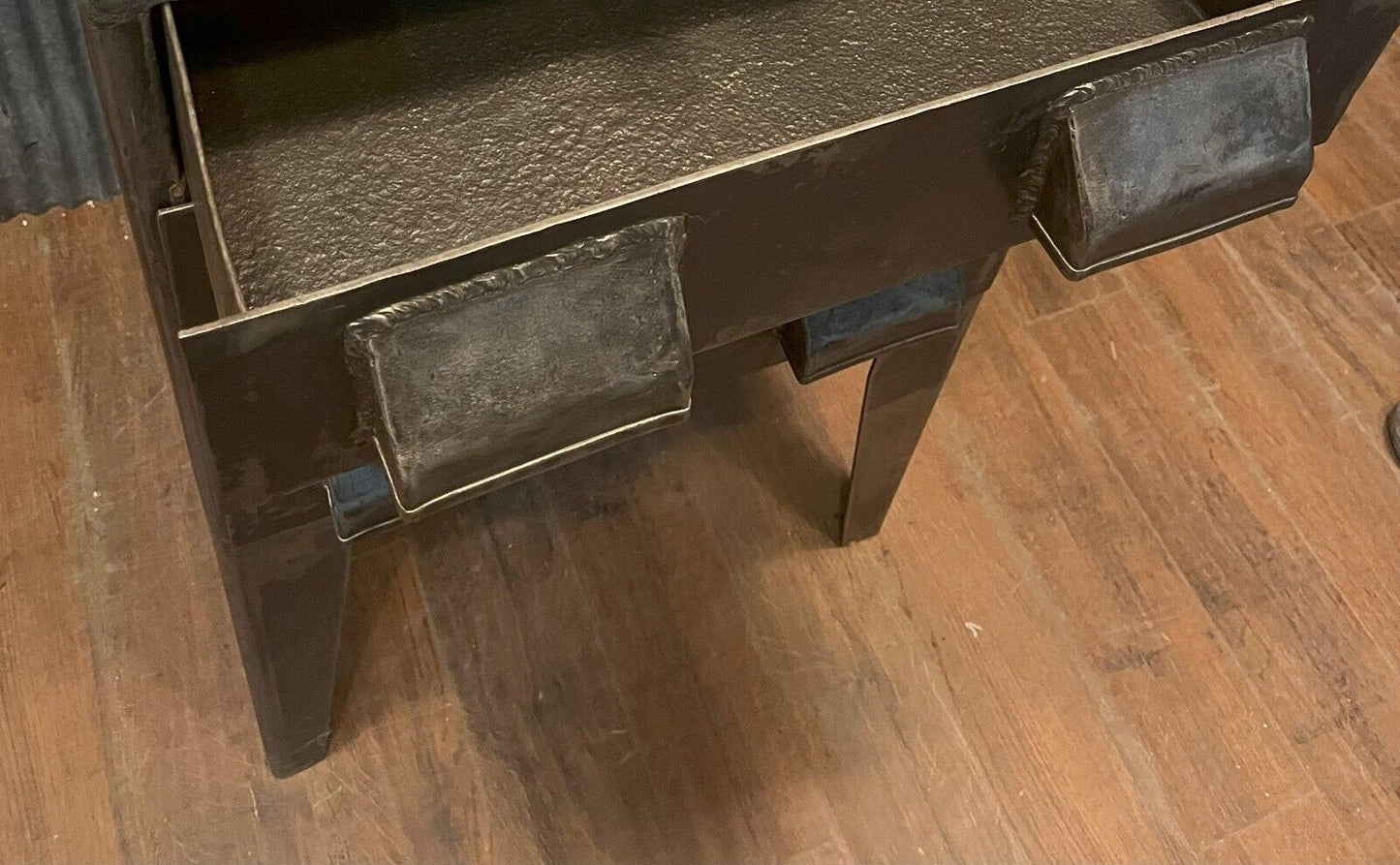 Restored Early 1900s Shop Made Steel Machinist Tool Cabinet GA10102