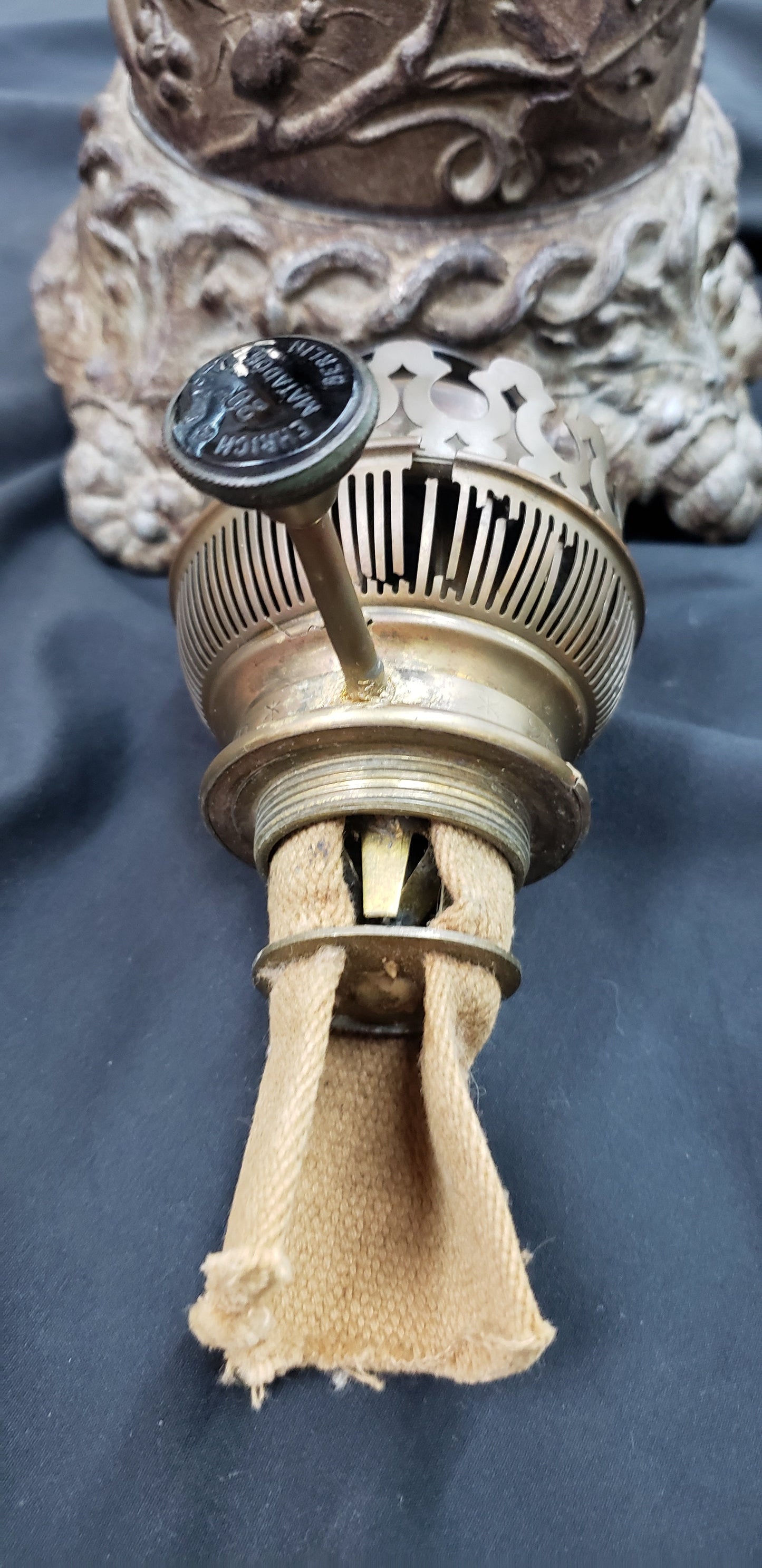 Unique & Antique Ehrich & Gaetz of Berlin Matador Oil Burner Table Lamp GA9492L