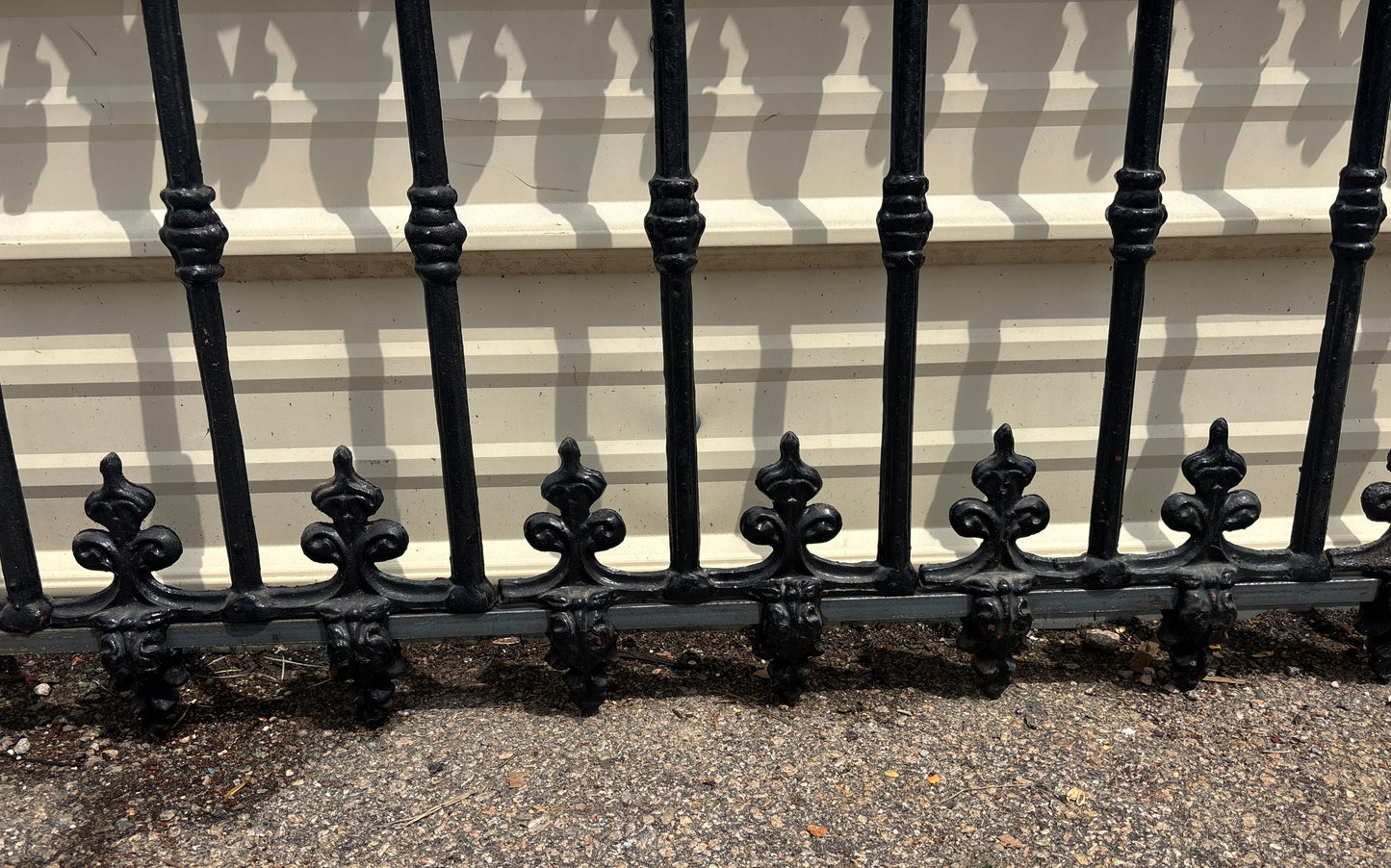 38 Feet of Victorian Cast Iron Porch Railing GA21299