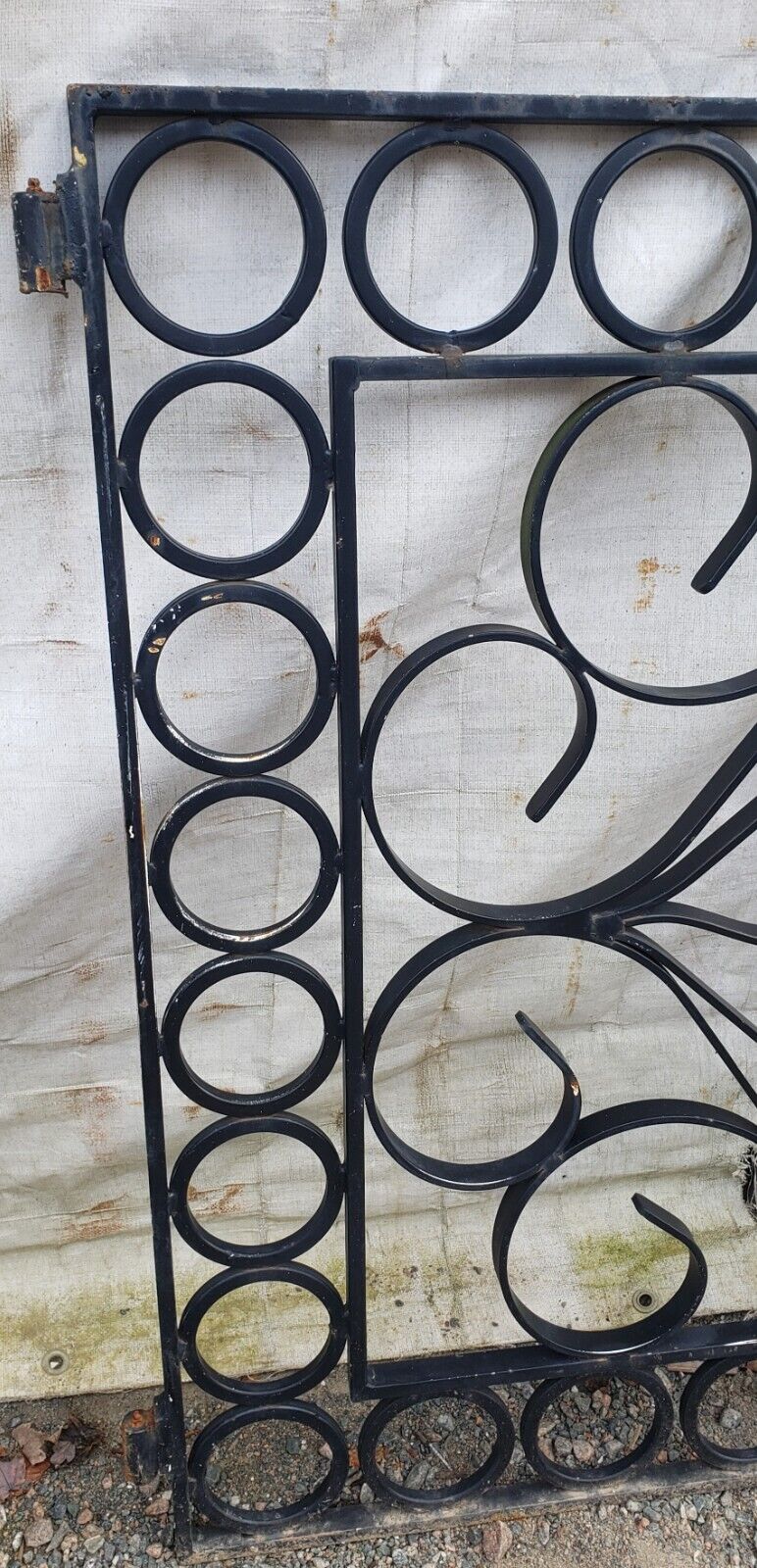 Pair of Ornate Art Nouveau Gate Panels 65" W x 41 1/2" T GA9538