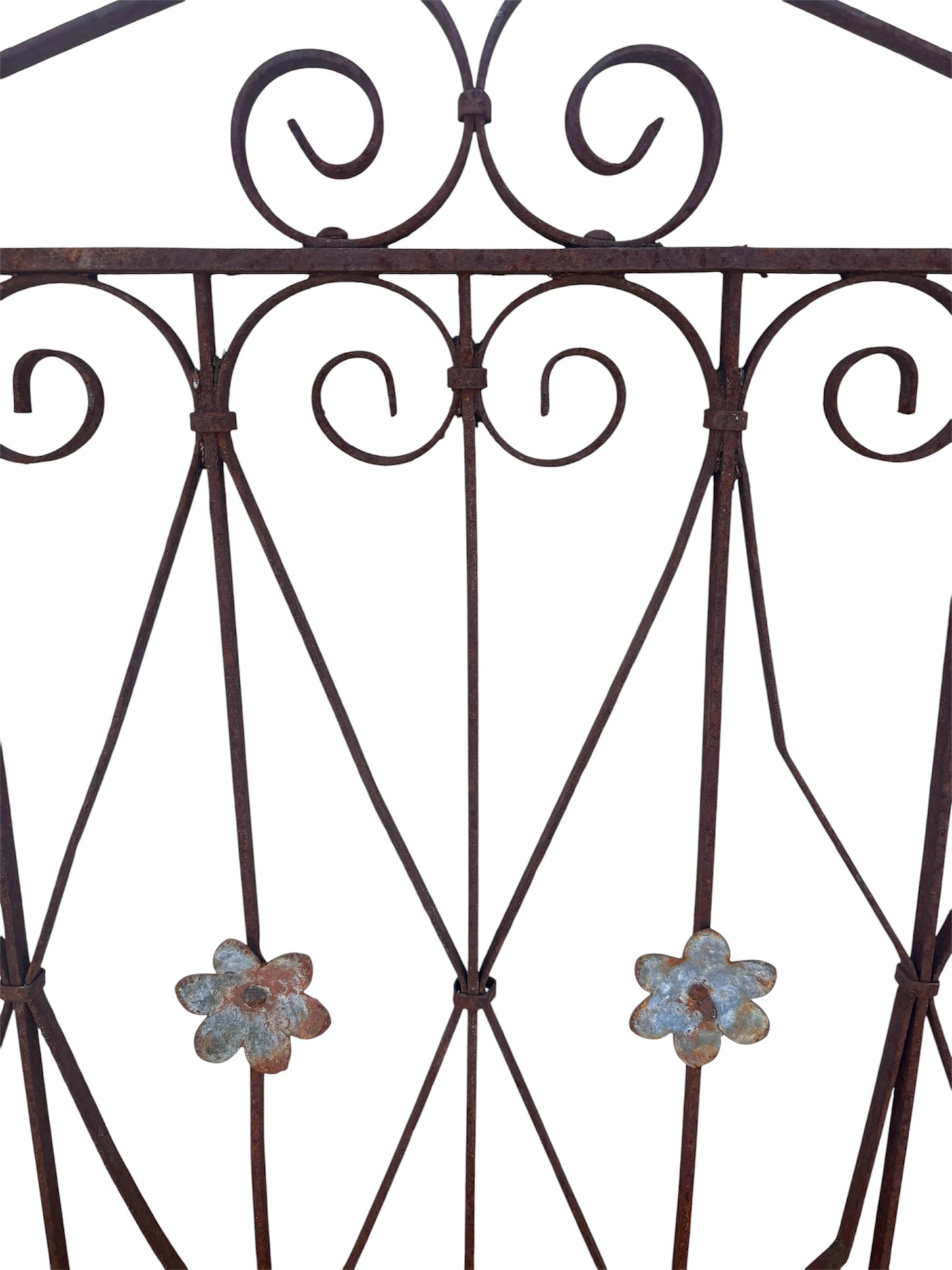 2.5 feet of antique iron fencing GA21098