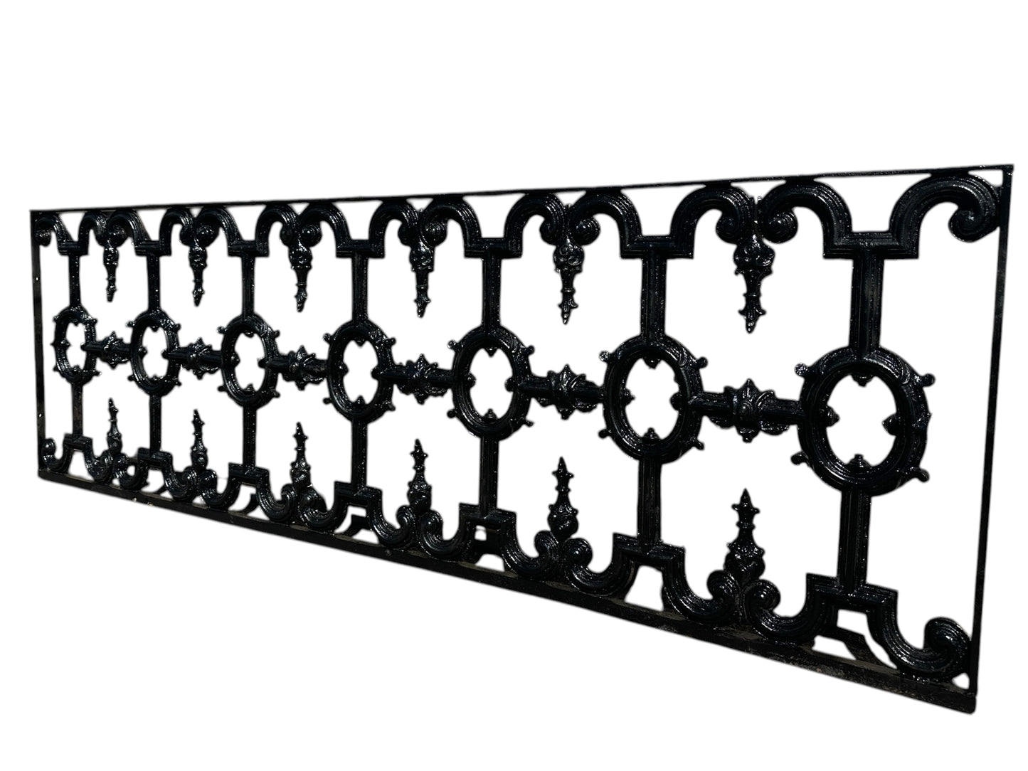 Ornate Restored Antique Wrought Iron Fencing GA20892