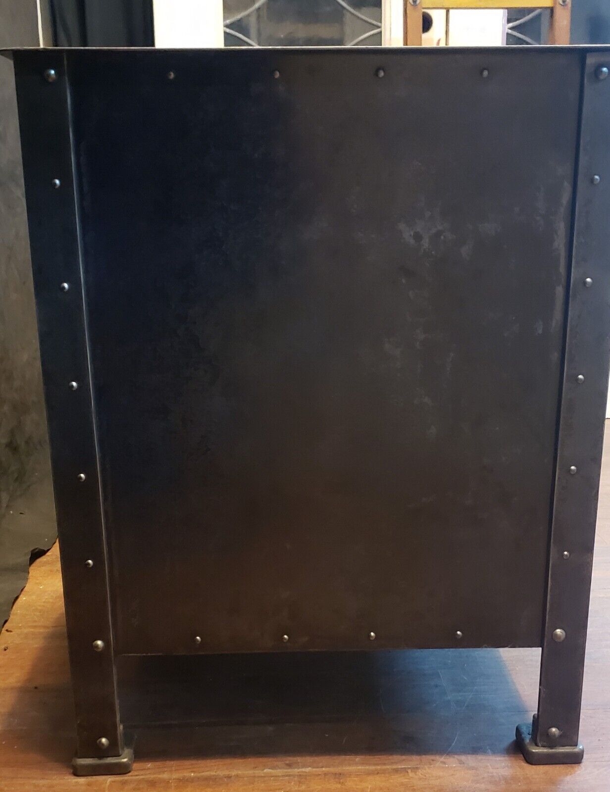 Late 1800's Pair of Shop Made Riveted Machinist Cabinets