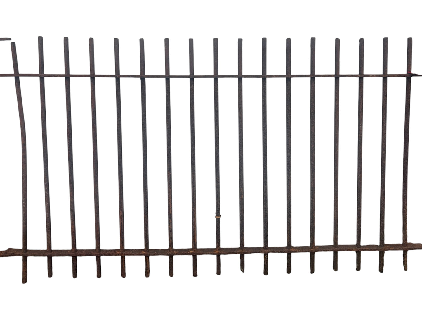 24 ft of Antique Wrought Iron Picket Fencing GA21092