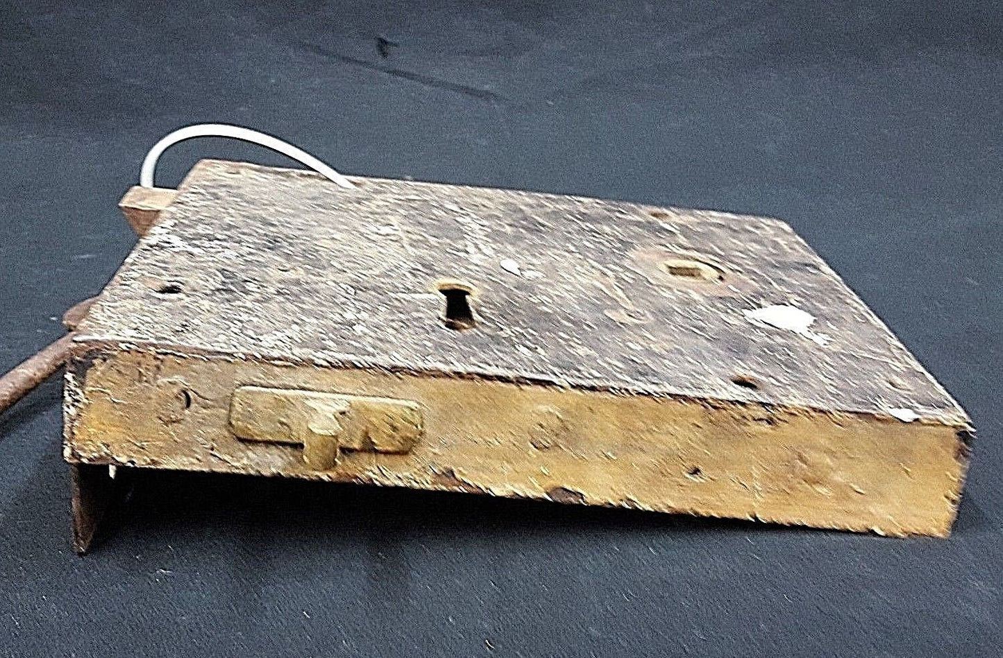 Authentic Early 1800s Metal Lock Set with Key