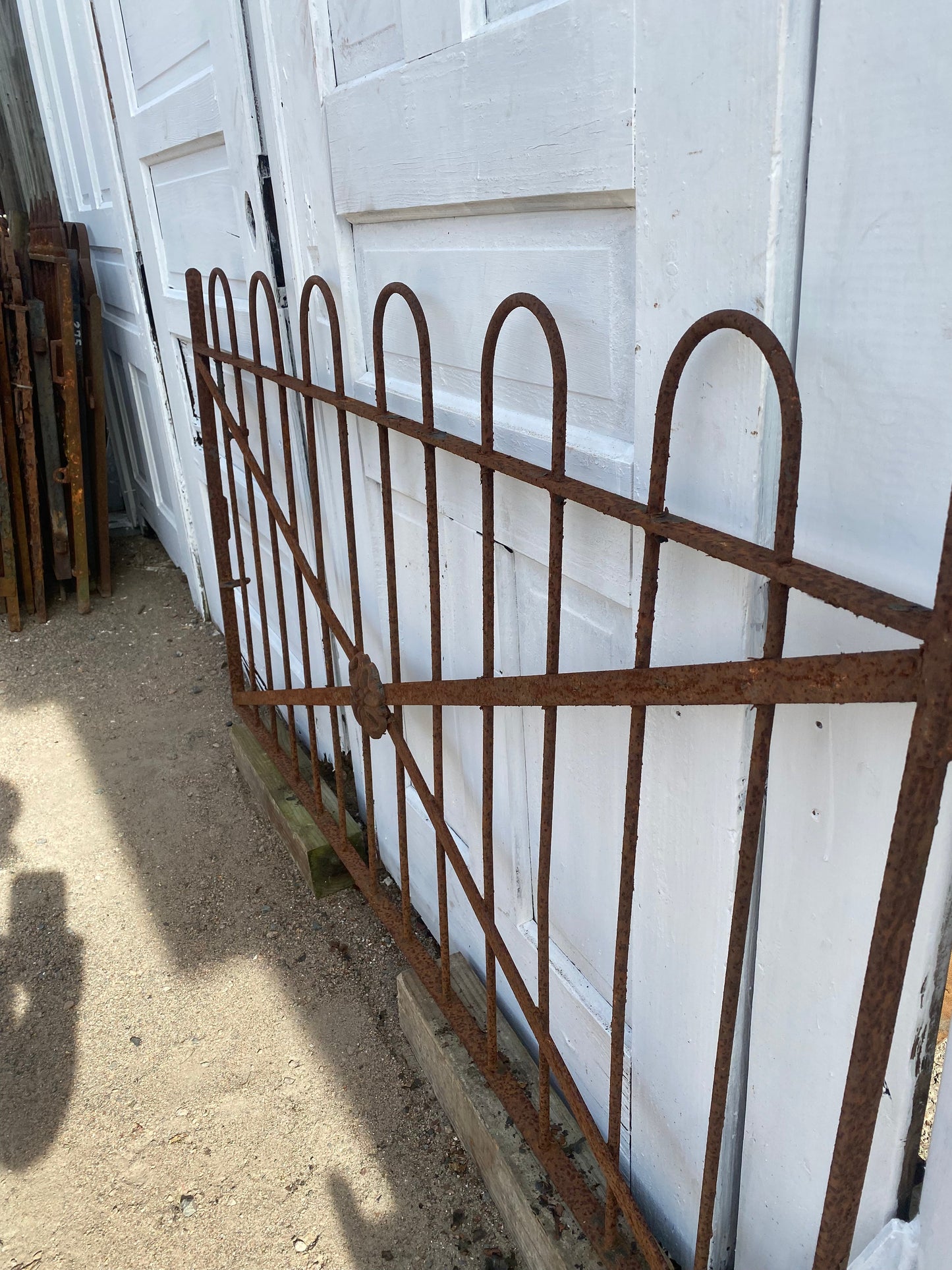Antique Iron Gate GS20221 - 58 1/2" wide x 62 1/2" tall