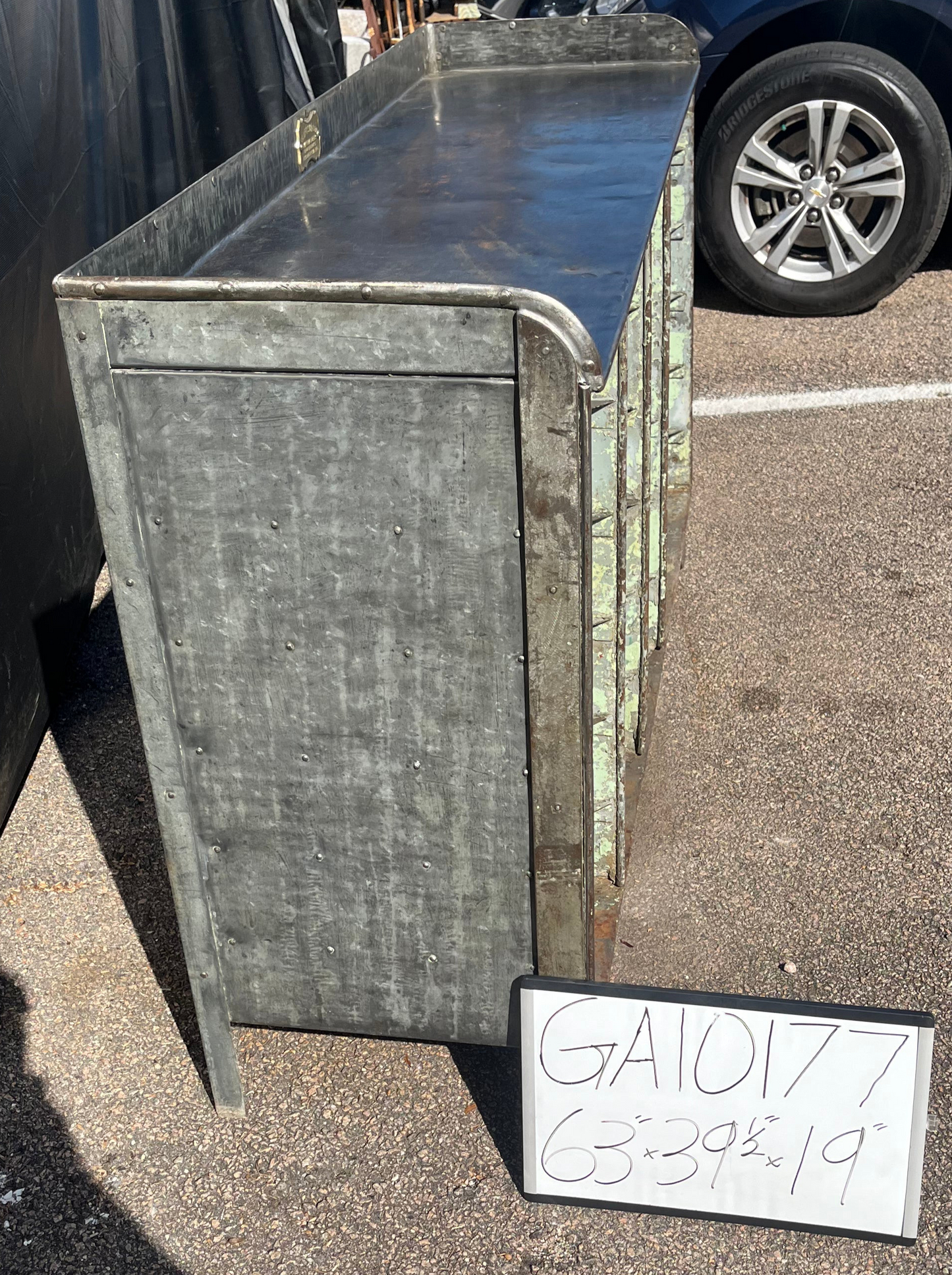 Antique Industrial Cabinet/Shelving System GA10177