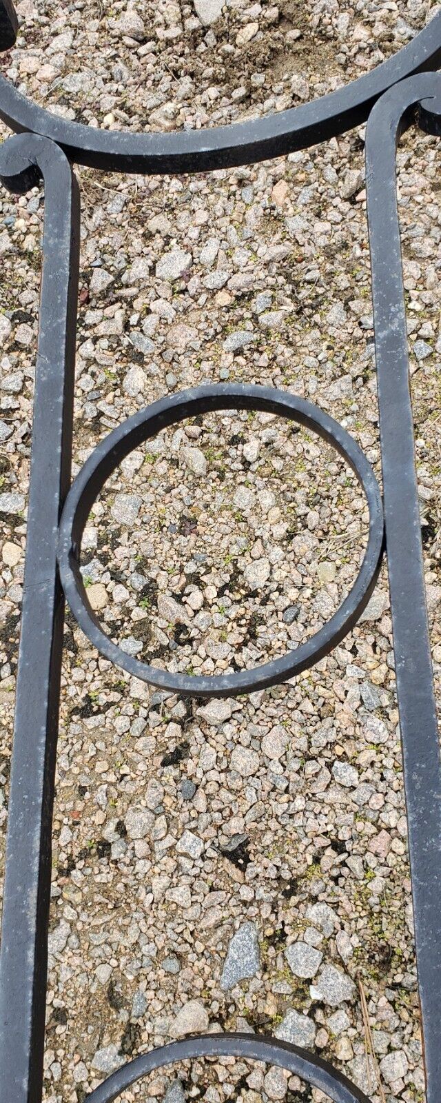 Ornate Hand Wrought Iron John Salterini Table 72" Long x 30" Wide GA9773