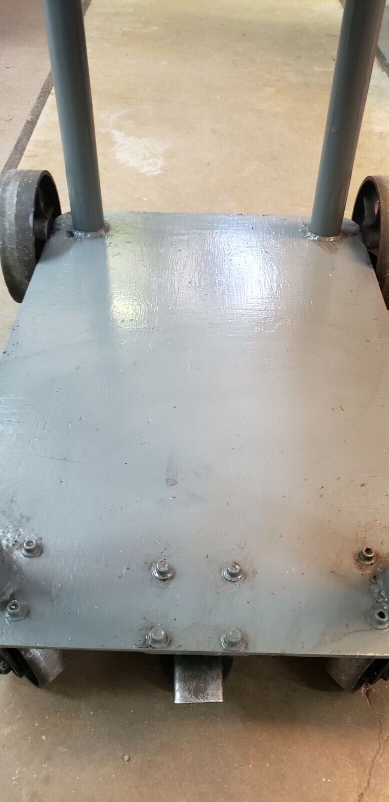 Heavy Duty 2 Shelf Steel Industrial Cart With Stop Break - Local Pick Up Only