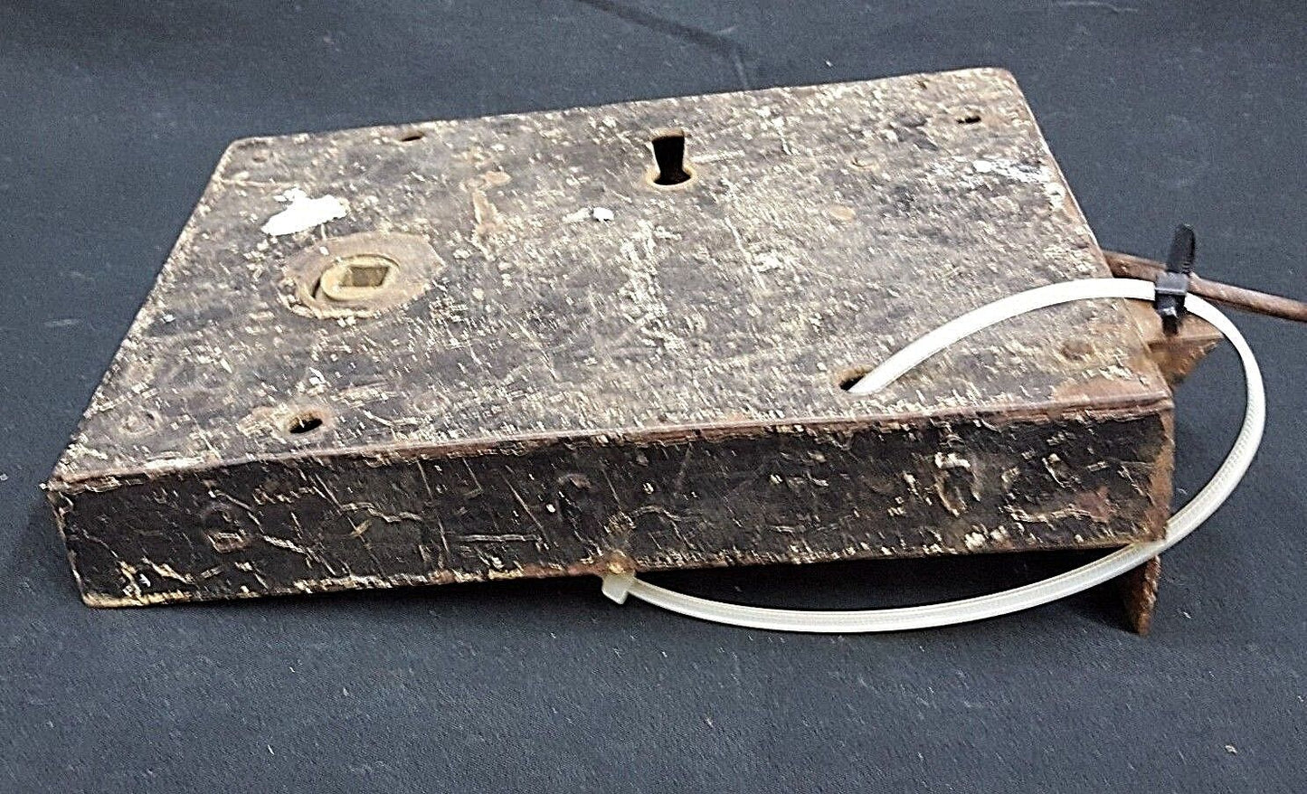 Authentic Early 1800s Metal Lock Set with Key