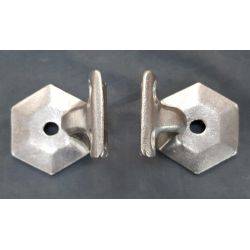 Pair of Salvaged Art Deco Handrail Bannister Brackets #GA4067