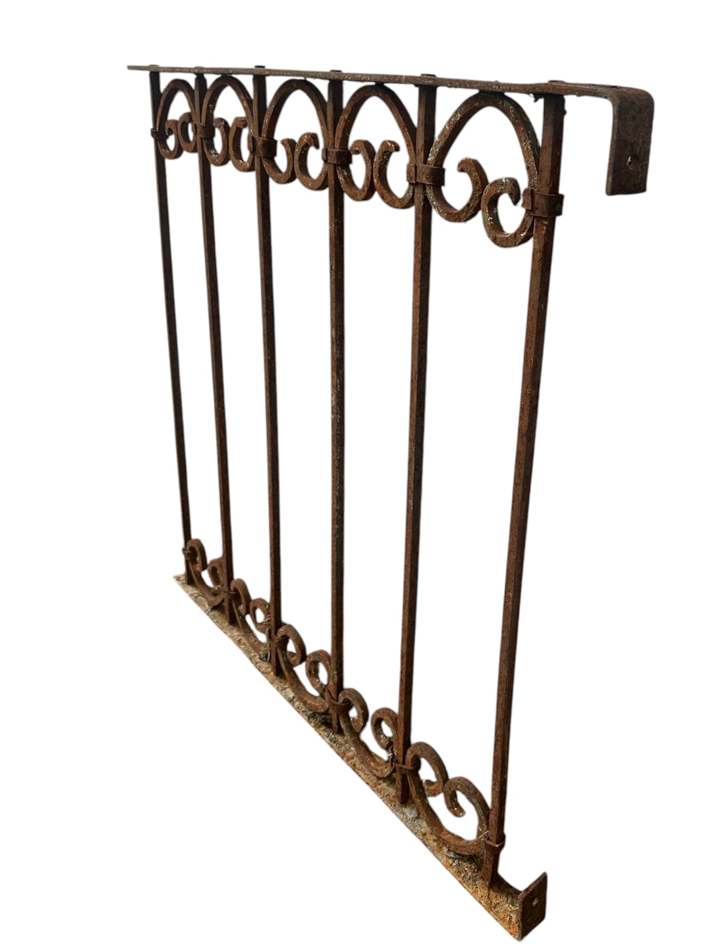 Antique Iron Garden Gate Fence Panel - 31" x 33" - GA20858
