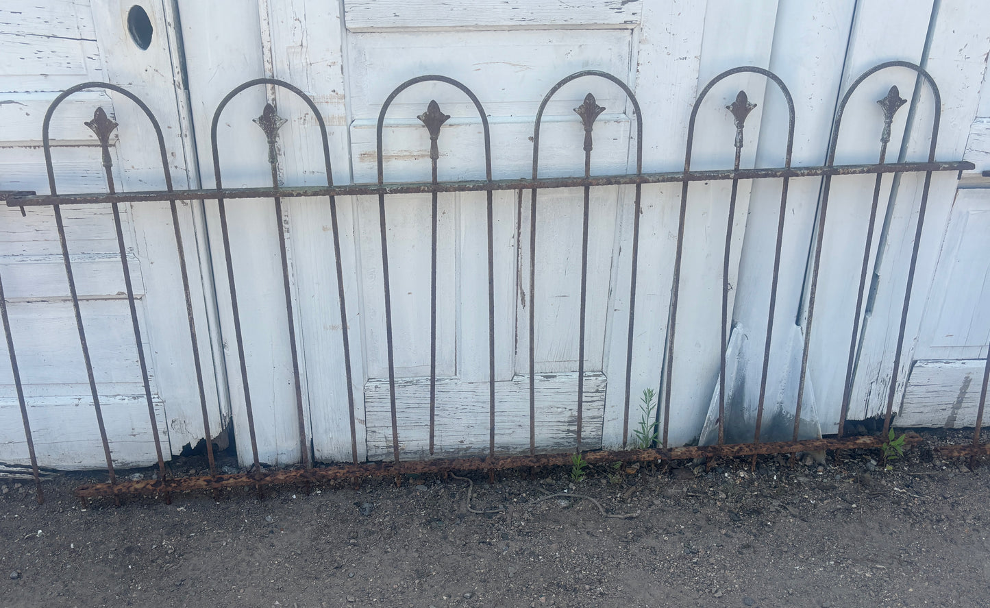 59 Feet of Wrought Iron Hairpin Fence Panels GA21272