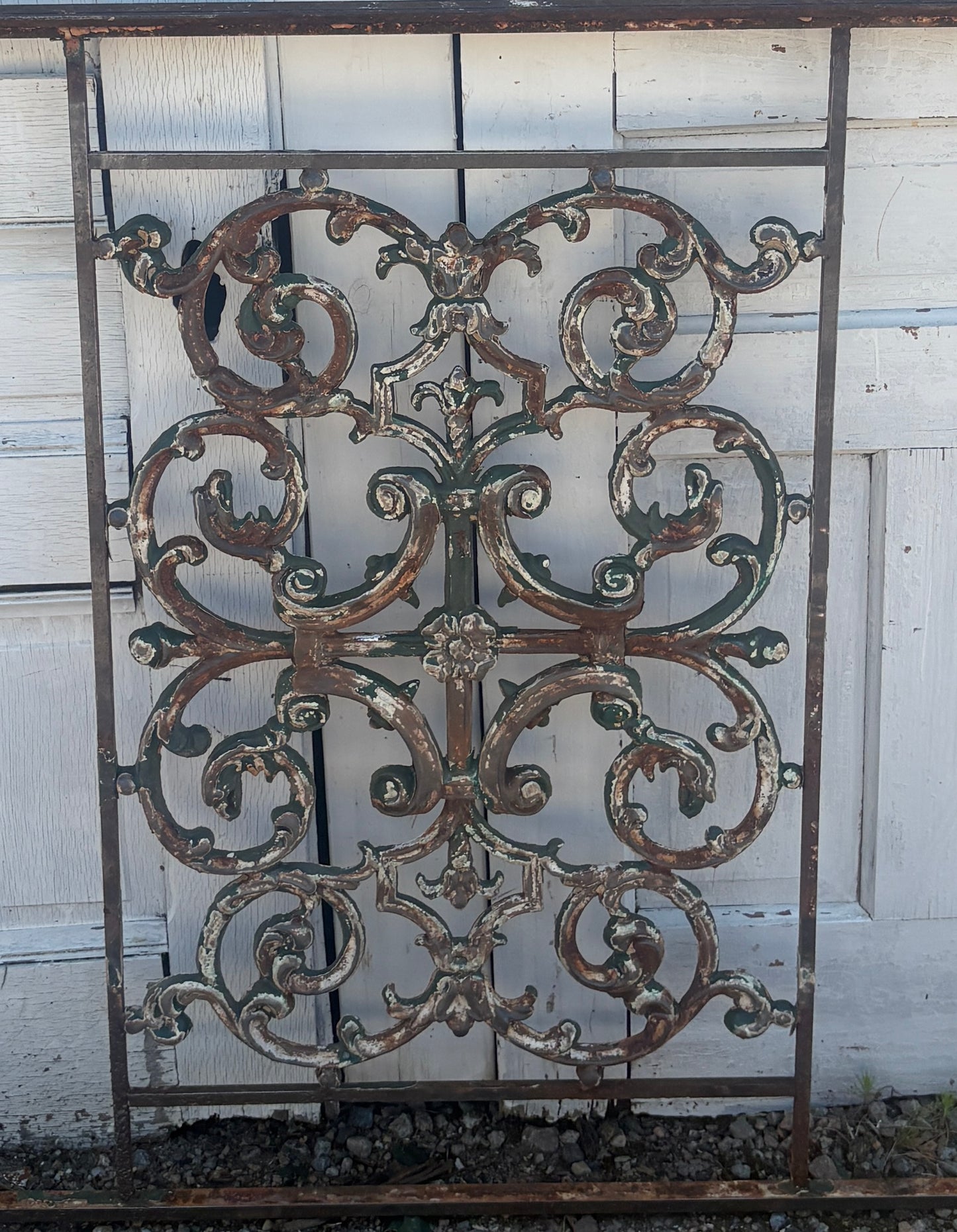 160 feet of Wrought Iron Fence Panels w/ Ornate Cast Iron GA21139