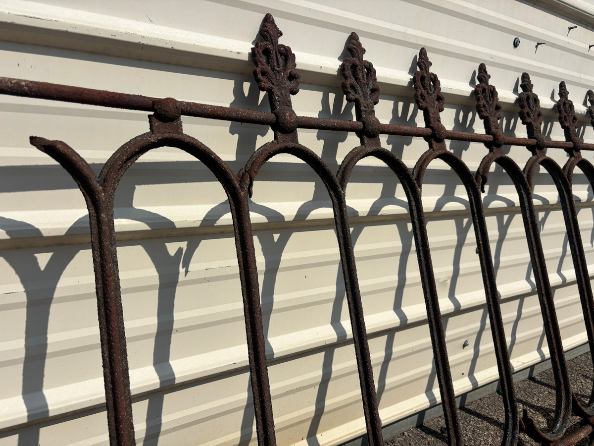 15 Feet of Iron Fence Panels GA21607