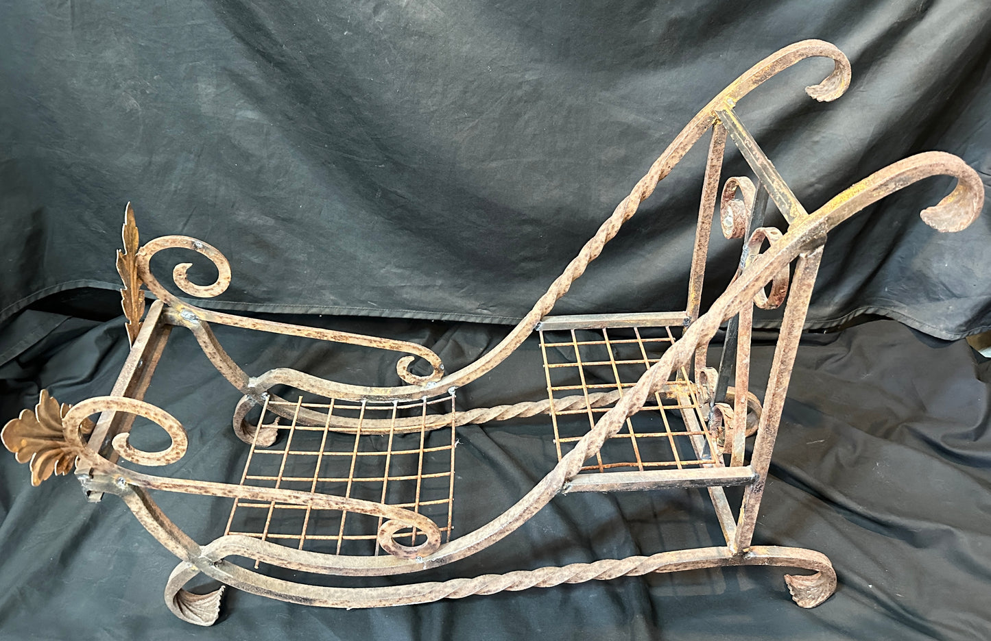 Custom Wrought Iron Decorative Holiday Sleigh GA20453