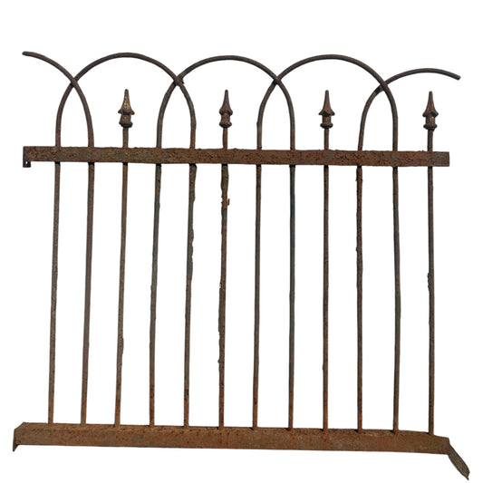 20+ Ft of Antique Wrought Iron Hairpin Garden Gate Fencing GA20846