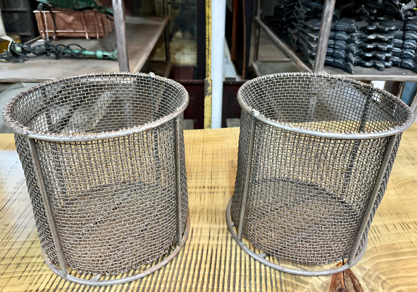 Steel Wire Mesh Baskets - 2 Available - GA20729