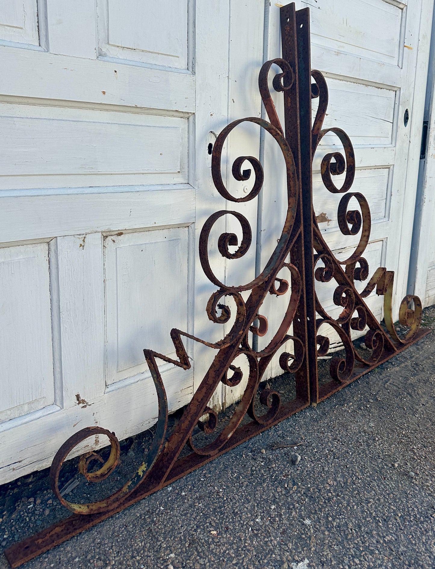 Pair of Hand-Wrought Steel Mezzanine Brackets GA20514