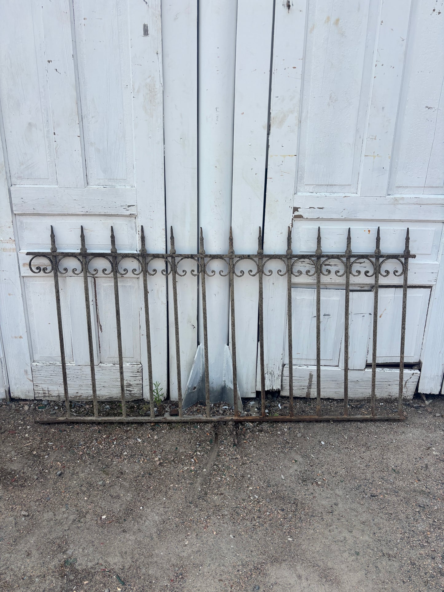 Antique Wrought Iron Fence Panel GA21199